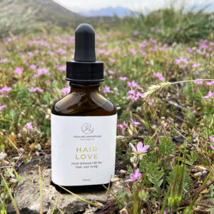 Herb Infused oil for hair health and growth.